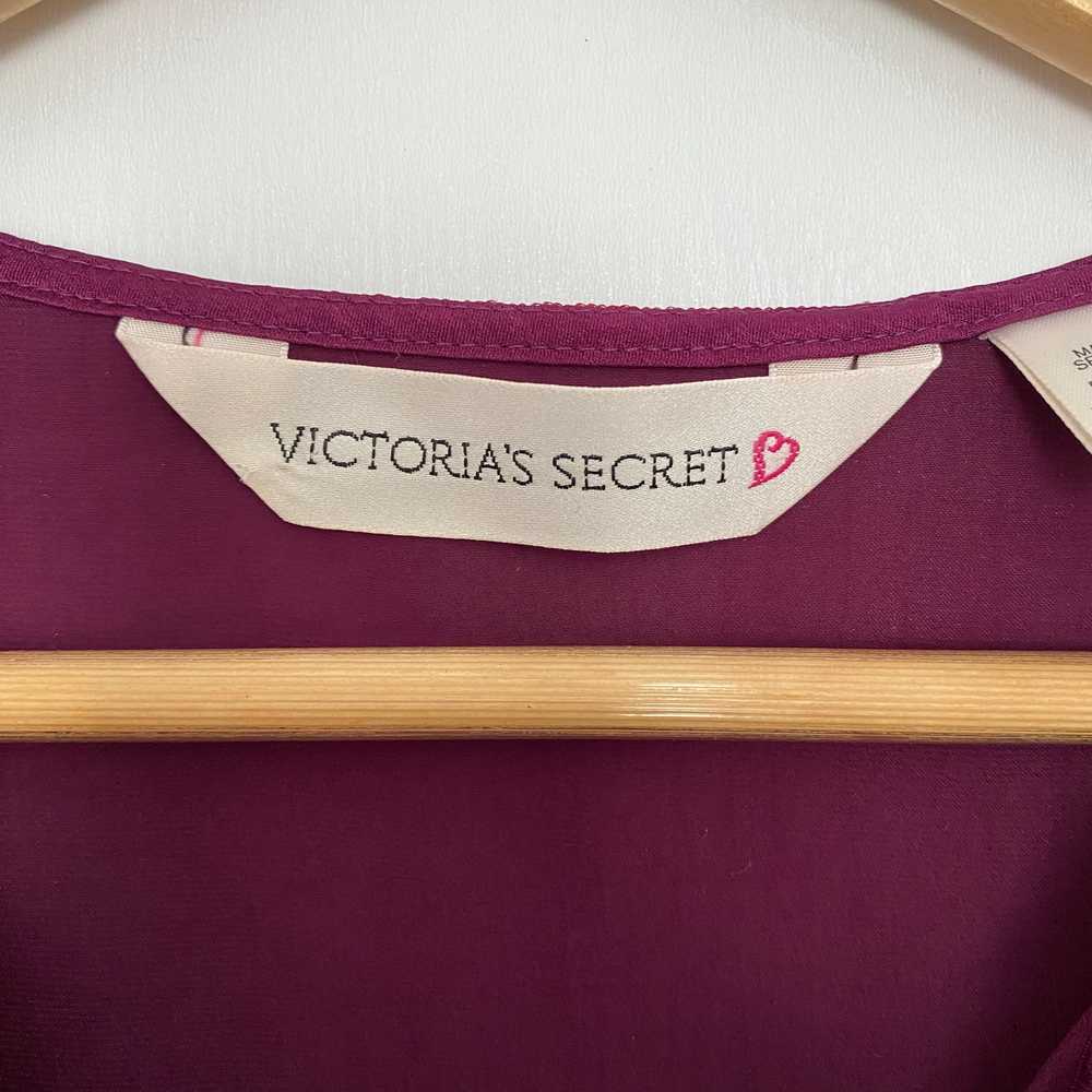 Victoria's Secret wine color button down sleep tu… - image 6