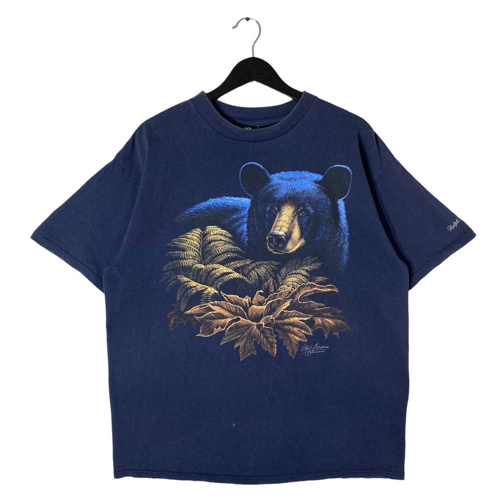 Vintage Black Bear Shadow Graphic Tee - image 1