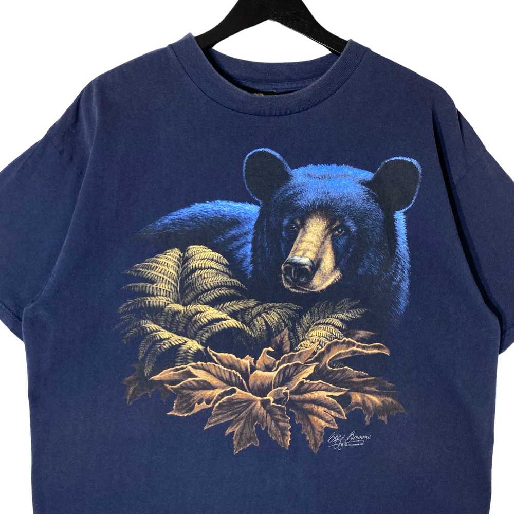 Vintage Black Bear Shadow Graphic Tee - image 2