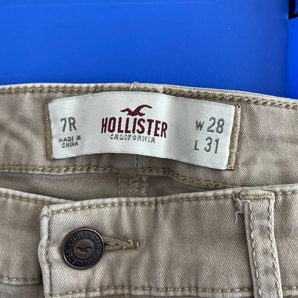 Hollister Womens Juniors 7R W28 L31 Khaki Beige S… - image 4