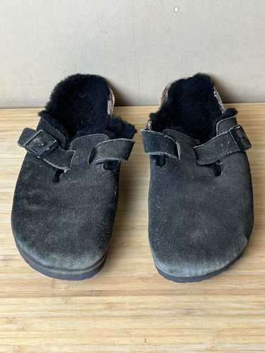 Birkenstock Birkenstock Suede Boston Black Shearli