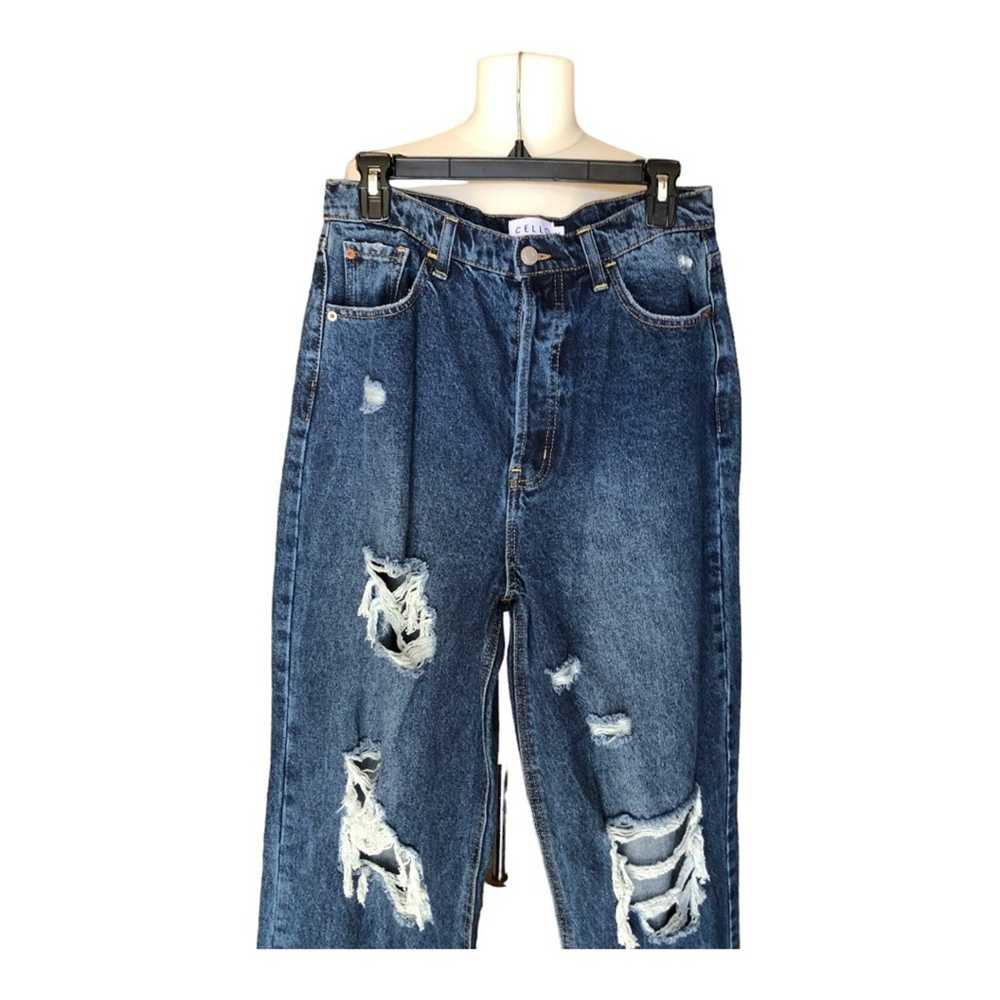 Cello Y2K Distressed Street Style Medium Wash Str… - image 3