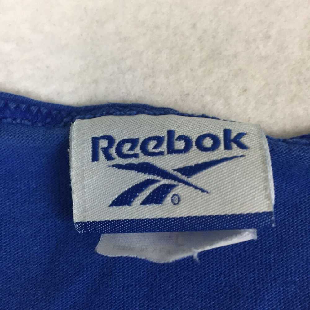 Men's Reebok Logo Blue Tank Top T-Shirt Size Large - image 5