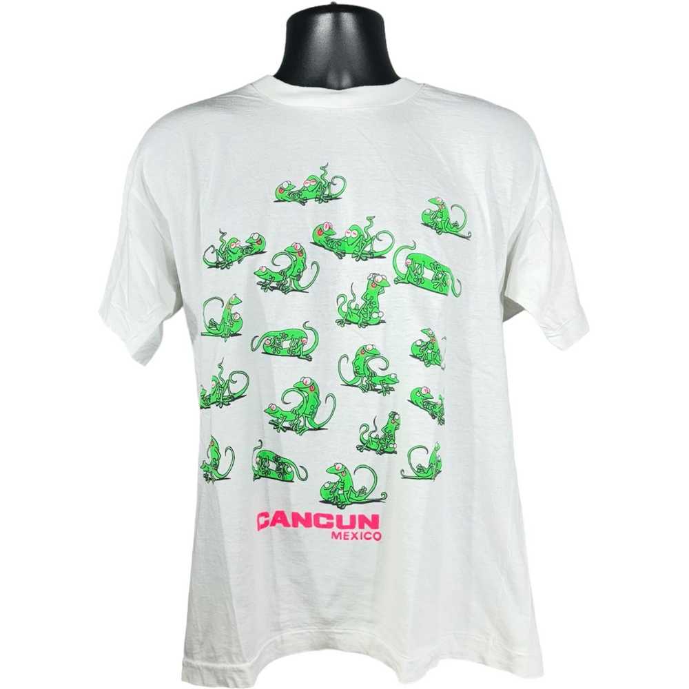 Vintage Vintage Cancun Lizards Banging Graphic Tee - image 1