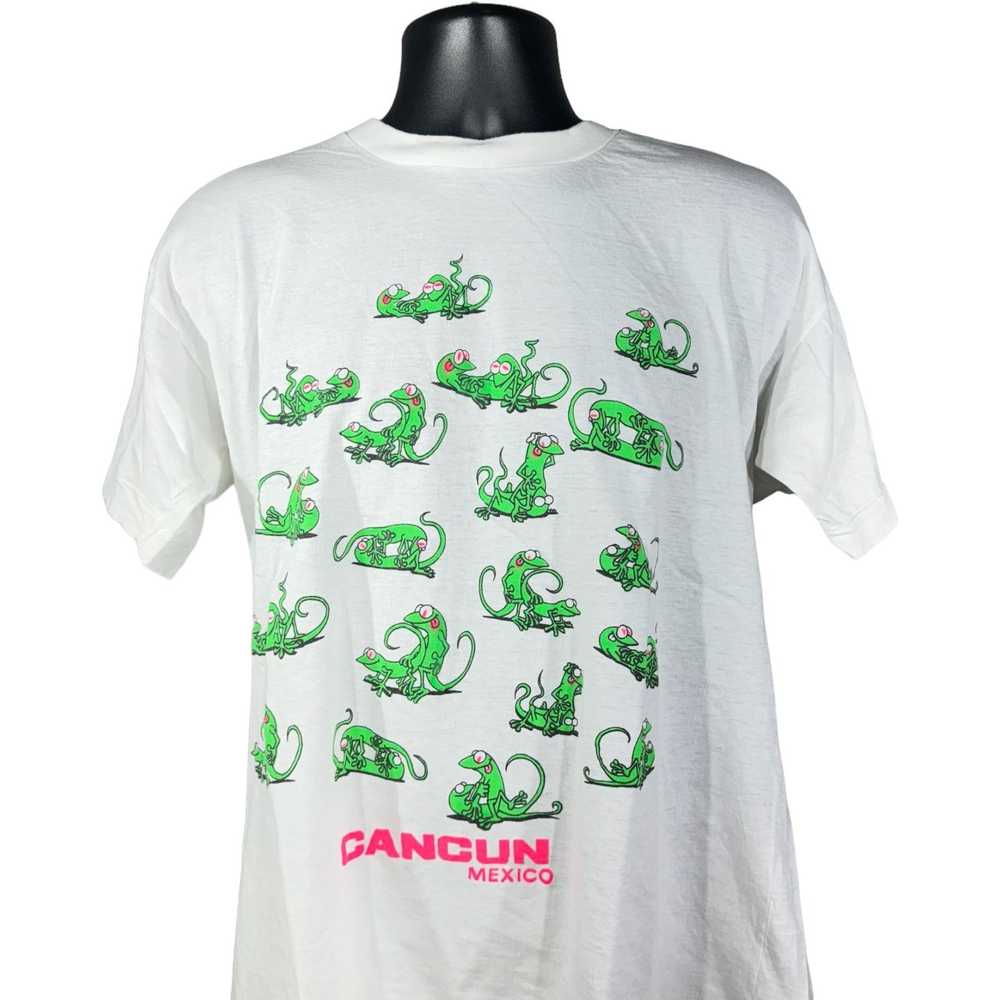 Vintage Vintage Cancun Lizards Banging Graphic Tee - image 2