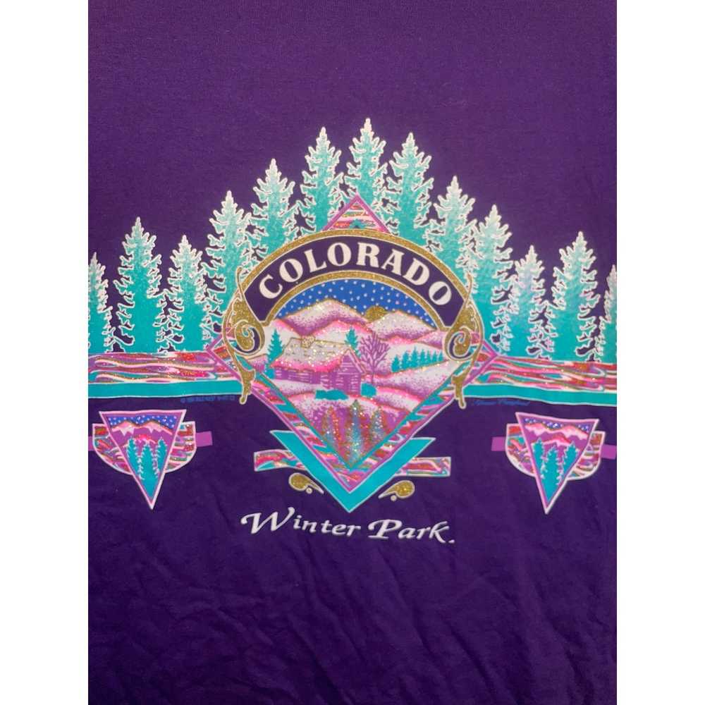 Jerzees 90s CO Colorado Winter Park Mountain Natu… - image 2