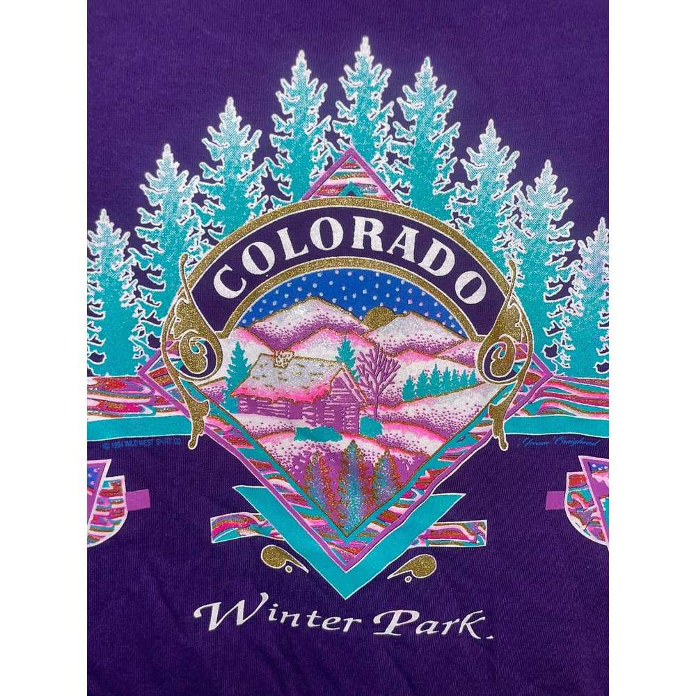 Jerzees 90s CO Colorado Winter Park Mountain Natu… - image 3