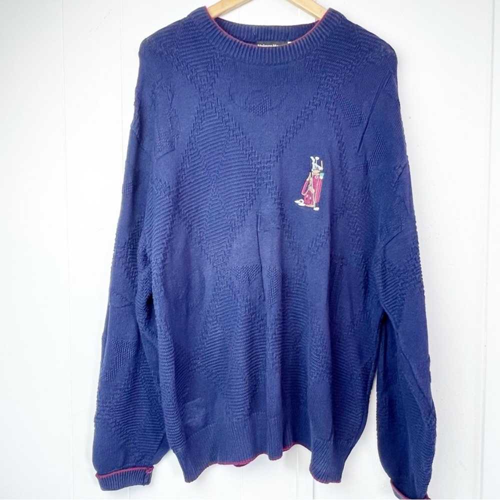 Neiman Marcus Vintage Neiman Marcus Navy Cotton G… - image 1