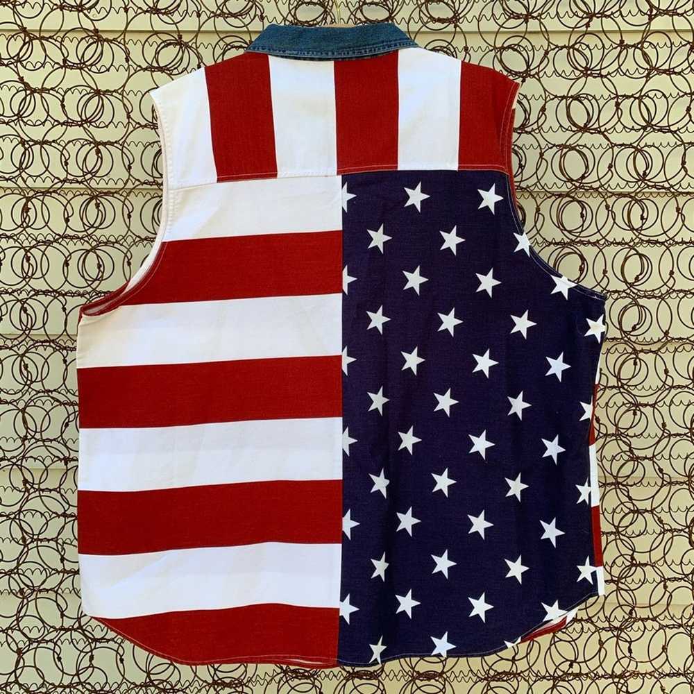 Vintage Vintage 90s Carolina Blues American Flag … - image 2