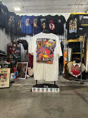 NASCAR × Vintage Vintage Y2K Silver Cup Racing Tee