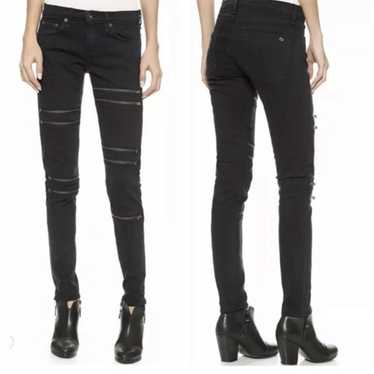 Rag & Bone Ordaz Jeans Aged Coal Skinny Zipper Si… - image 1