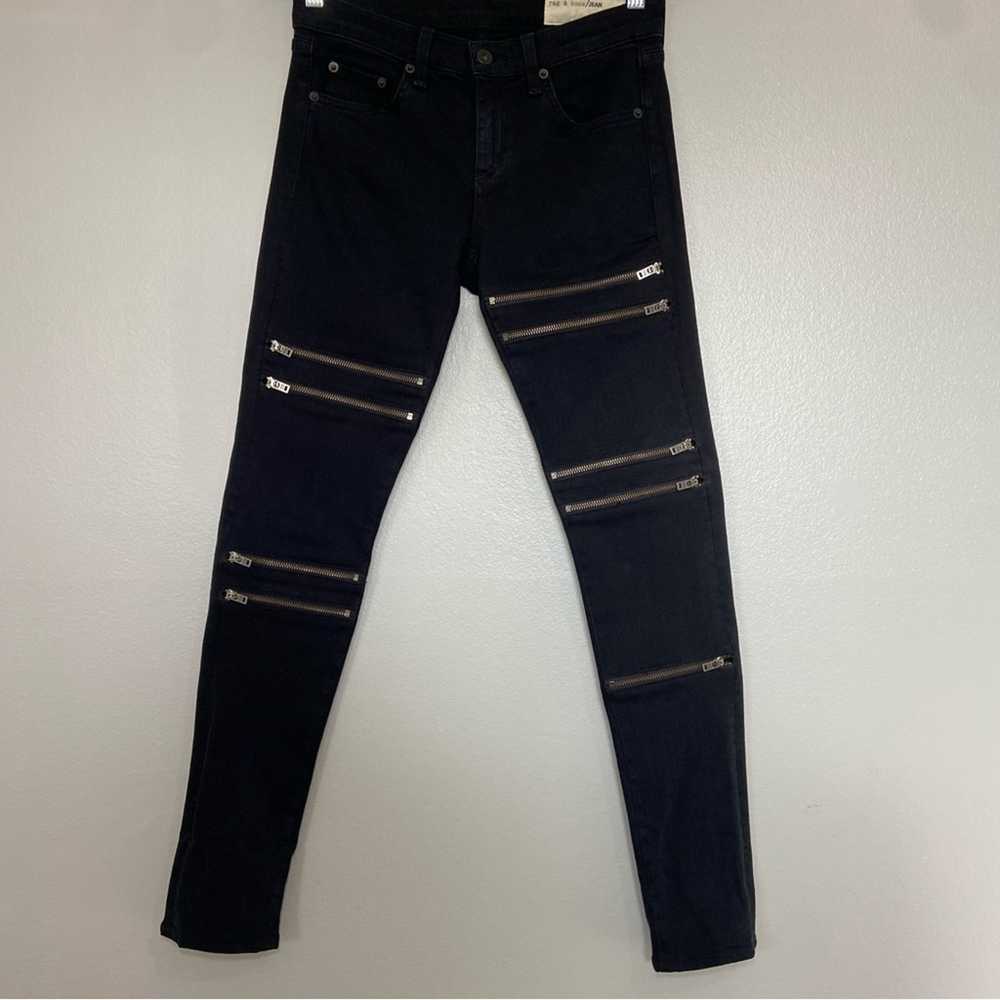 Rag & Bone Ordaz Jeans Aged Coal Skinny Zipper Si… - image 2