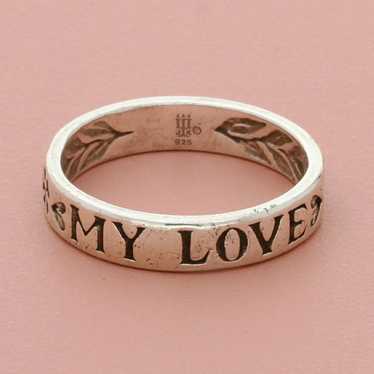 james avery sterling silver retired my love band … - image 1