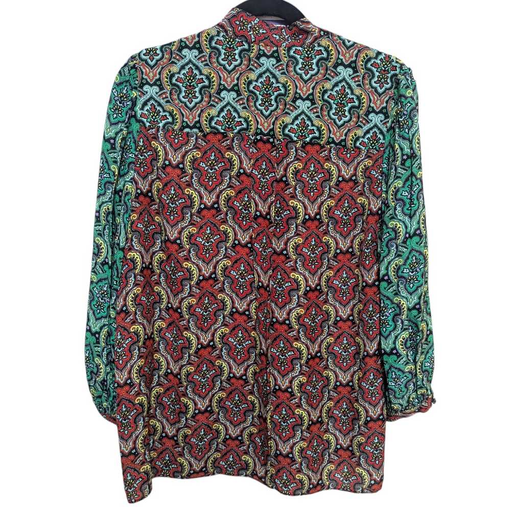 Alice + Olivia Sheila Paisley Long Sleeve Blouse … - image 4