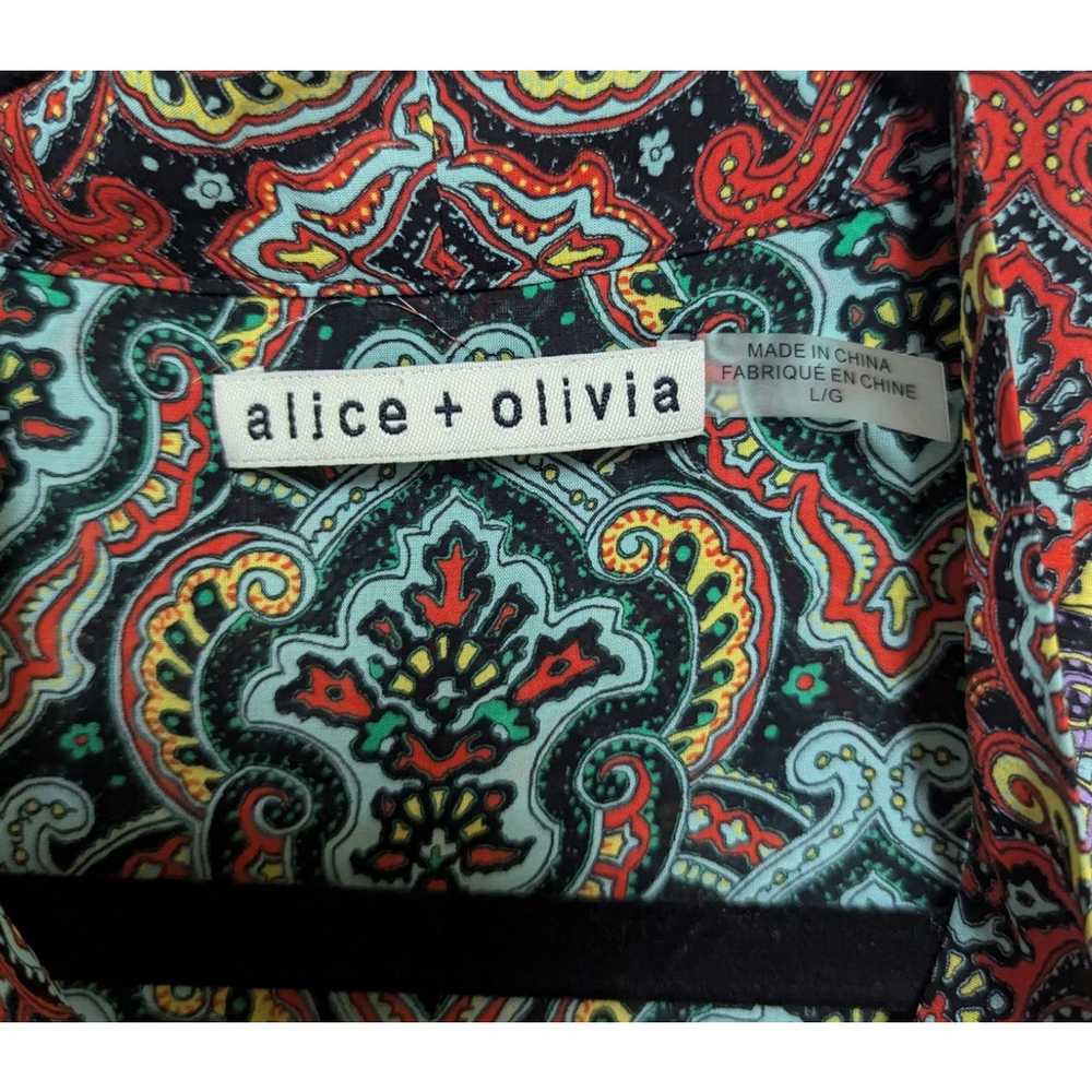 Alice + Olivia Sheila Paisley Long Sleeve Blouse … - image 5