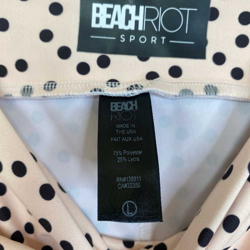 BEACH RIOT Cara Leggings V Waist Polka Dot Black … - image 7