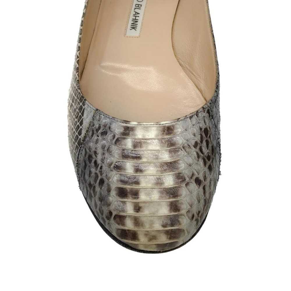 Manolo Blahnik Exotic leathers flats - image 5