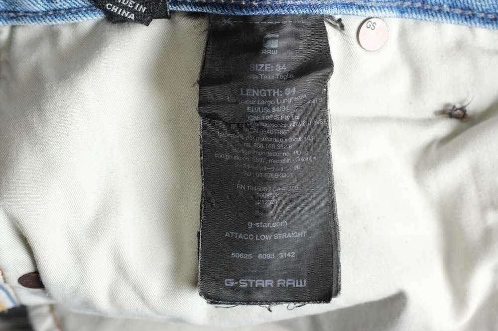 G-STAR ATTACC LOW STRAIGHT Jeans Men Size W34 L34… - image 7