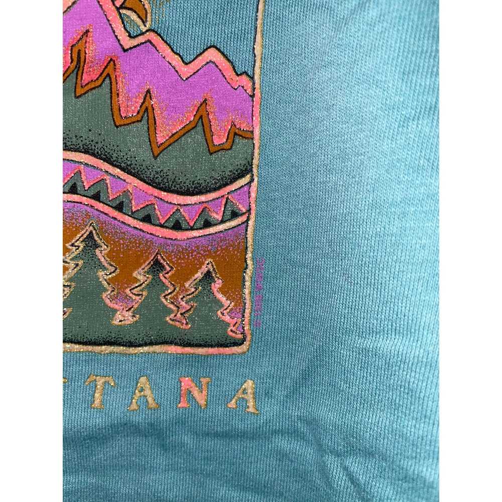 Vintage 90s Women's Vintage MT Montana Teal Green… - image 4