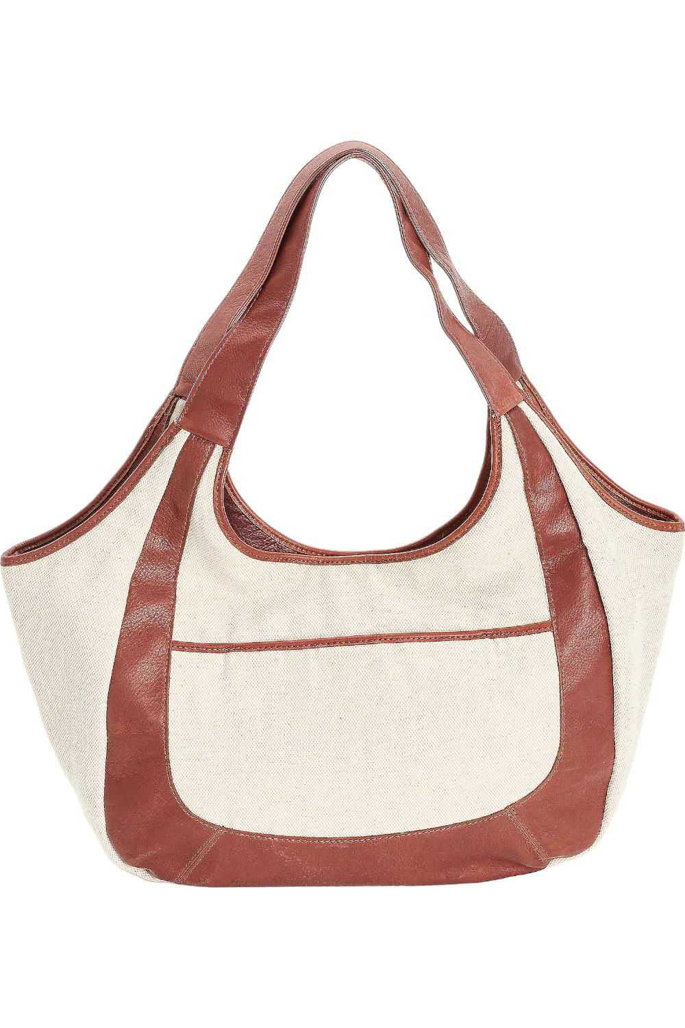 American Leather Co. Finley Large Canvas Tote Nat… - image 2