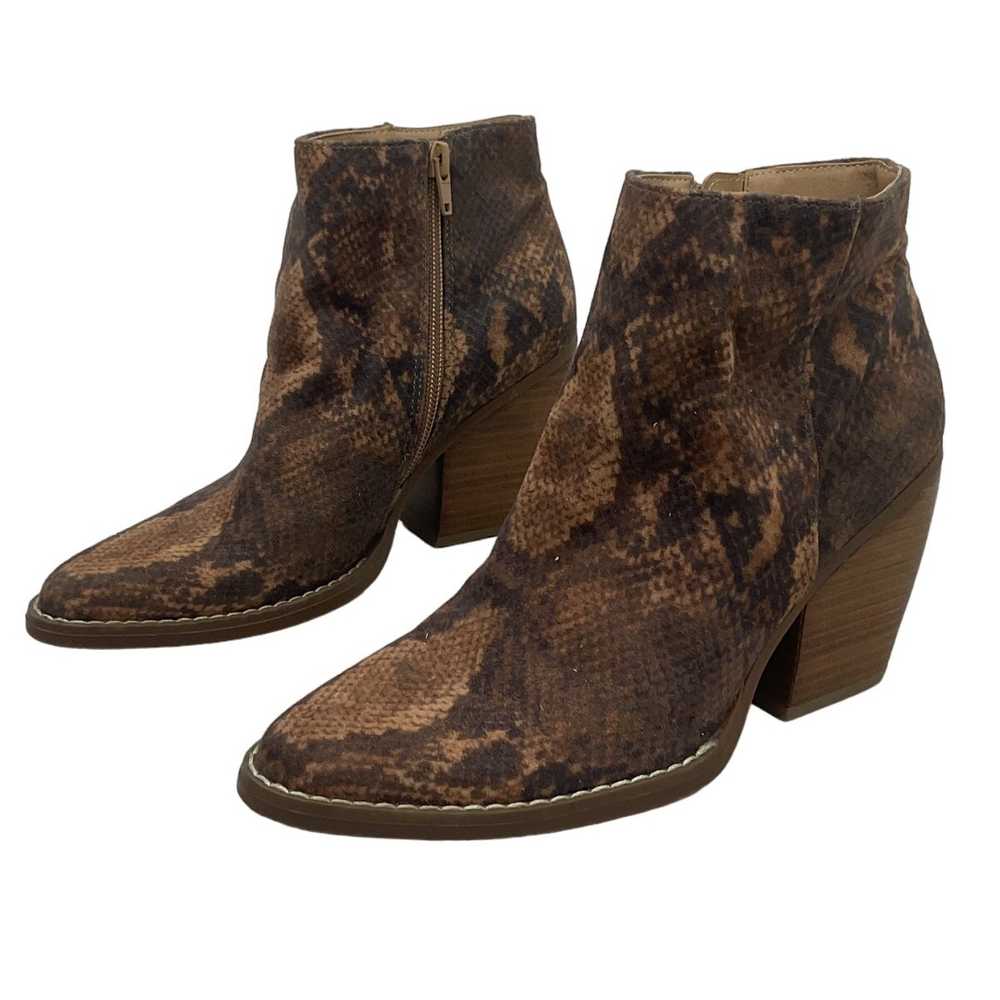 Women's Madden Girl Brown Snake Print Leather Pre… - image 1