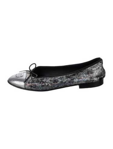 靴 CHANEL Coco Mark Ballerina SILVER BLACK CHANEL | Shoes | Authentic Limited Edition Metallic Silver