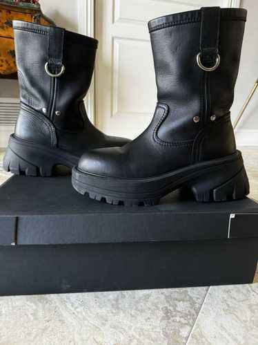 1017 ALYX 9SM Black Leather Work Boots FW23