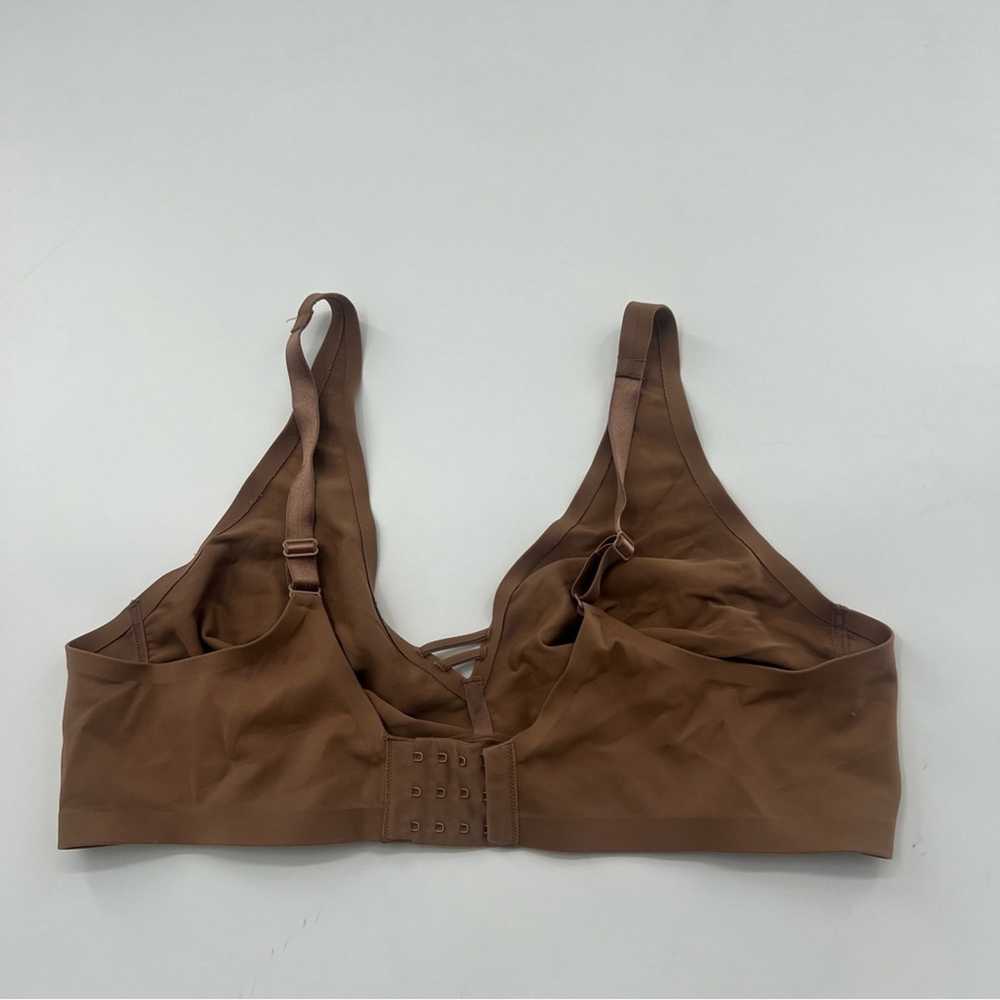 Soma Essentials Unlined Wireless Bra Brown 1222 - image 2