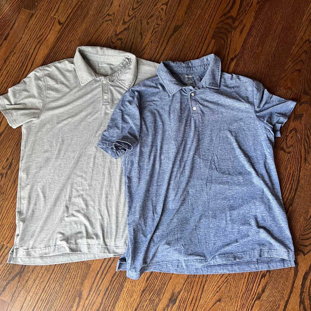 Men's Sonoma Spandex Blend Heather Gray & Blue Sh… - image 1