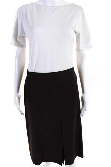 DKNY Womens Inverted Pleat Knee Length A Line Fla… - image 1