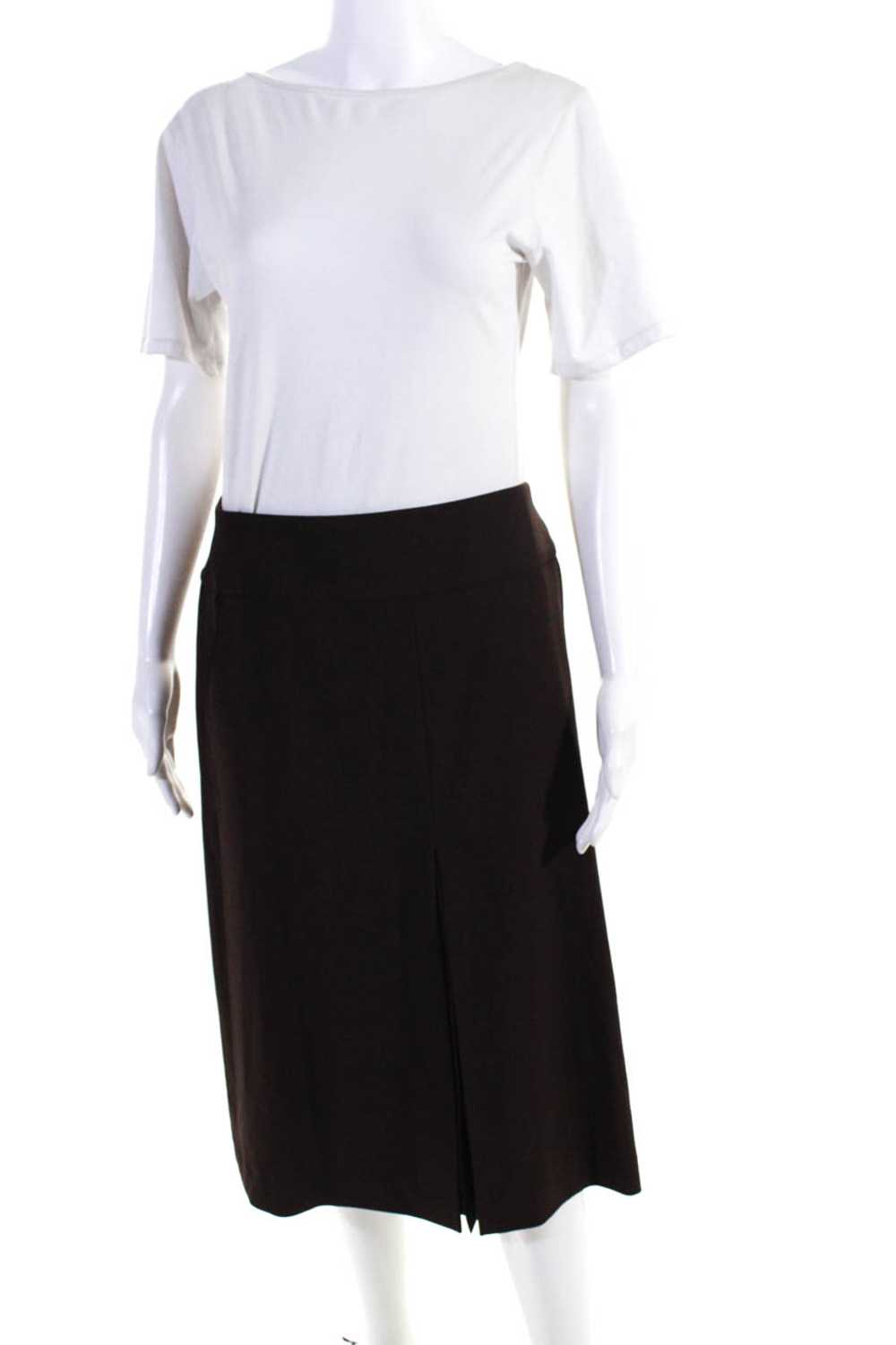 DKNY Womens Inverted Pleat Knee Length A Line Fla… - image 2