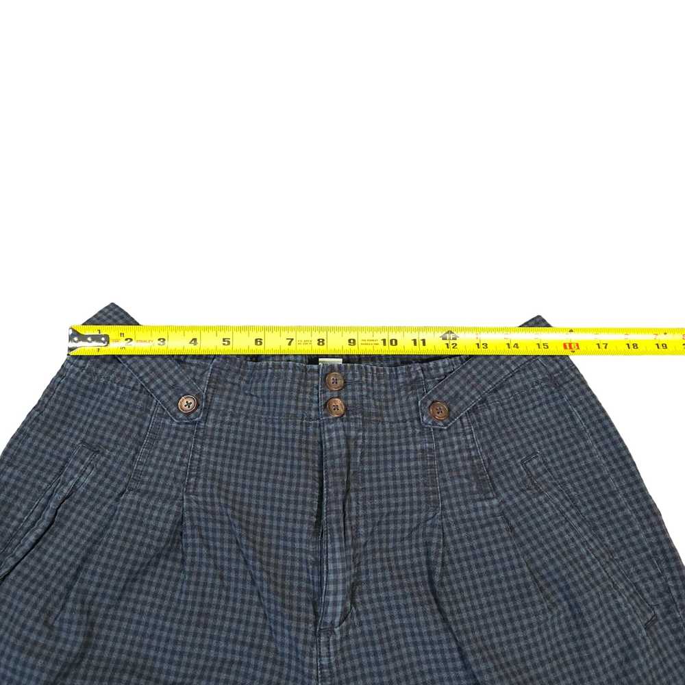 Sundance Plaid Blue Black Check Linen Cotton Plea… - image 6