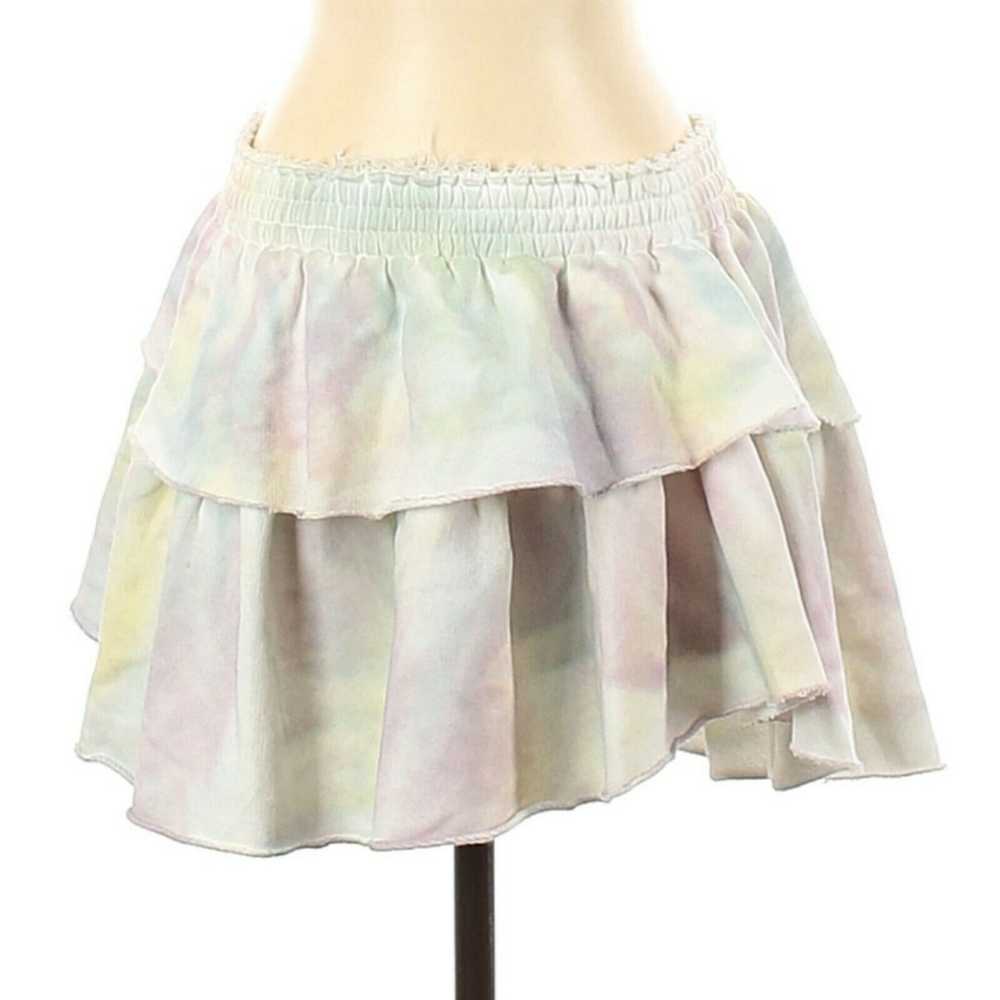 LOVESHACKFANCY pastel ruffle tie dye cotton tiere… - image 1