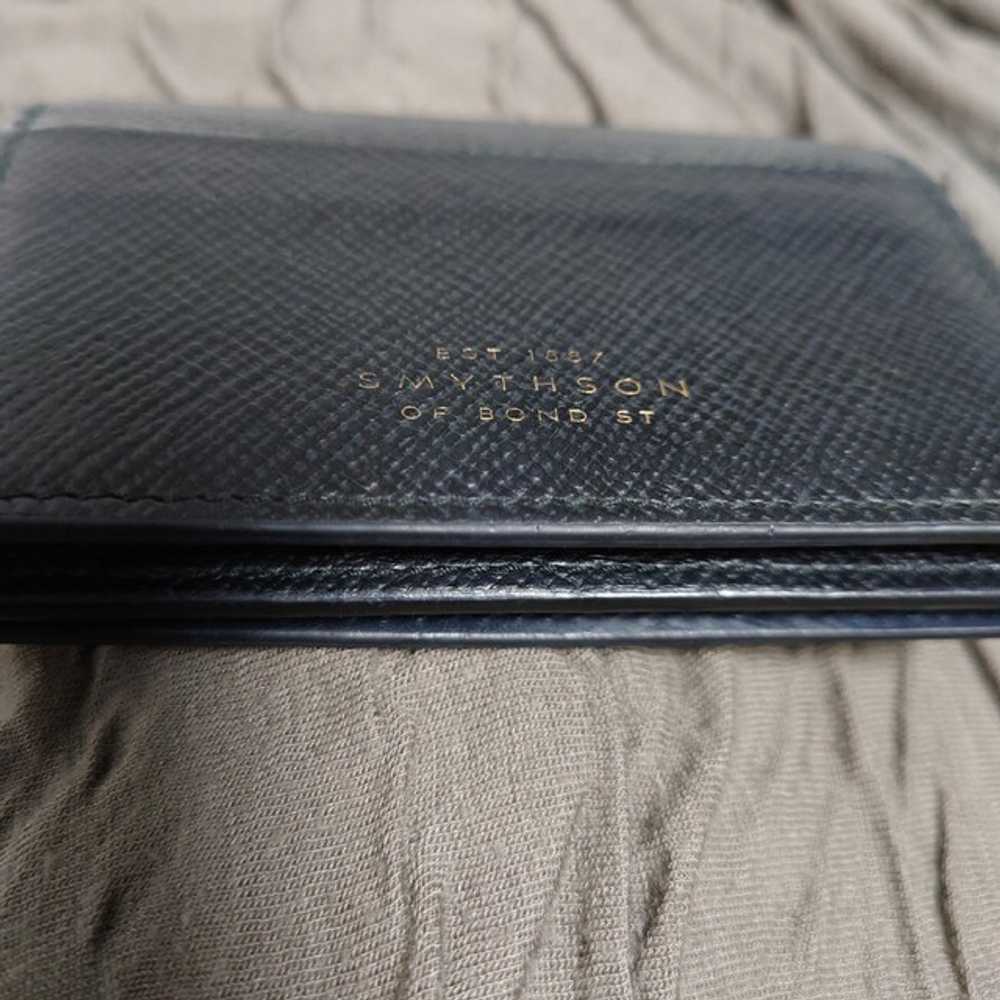 Smythson Panama Leather Bifold Card Case With Sna… - image 10