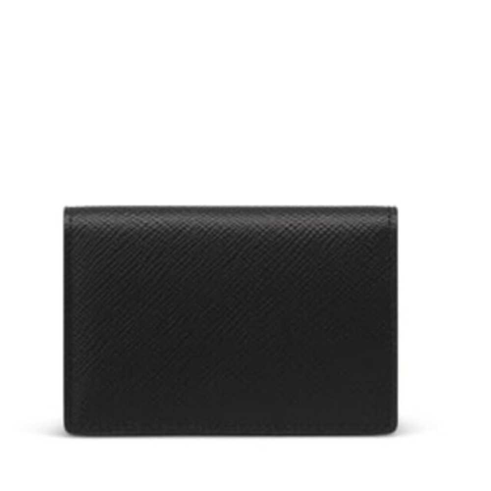 Smythson Panama Leather Bifold Card Case With Sna… - image 3