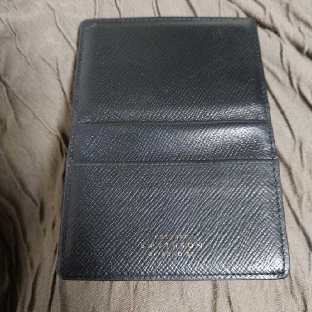 Smythson Panama Leather Bifold Card Case With Sna… - image 7