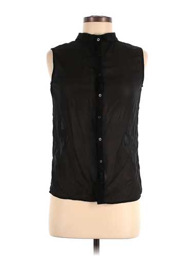 Maje Women Black Sleeveless Silk Top M - image 1