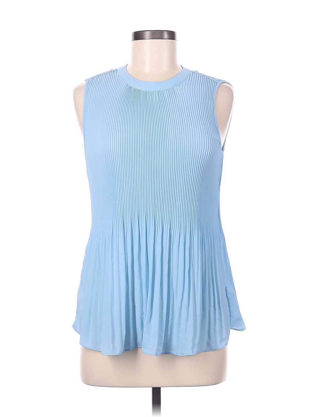 Adrianna Papell Women Blue Sleeveless Blouse M - image 1