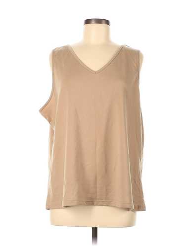 NYDJ Women Brown Tank Top L