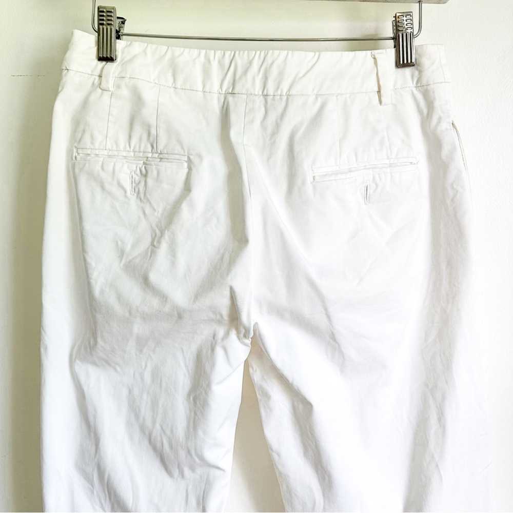 Max Mara Weekend White W12 straight Leg Pants sz 4 - image 10