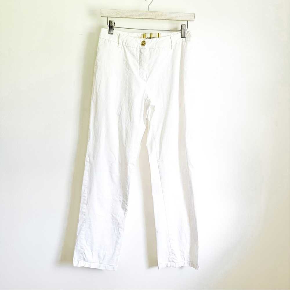 Max Mara Weekend White W12 straight Leg Pants sz 4 - image 6