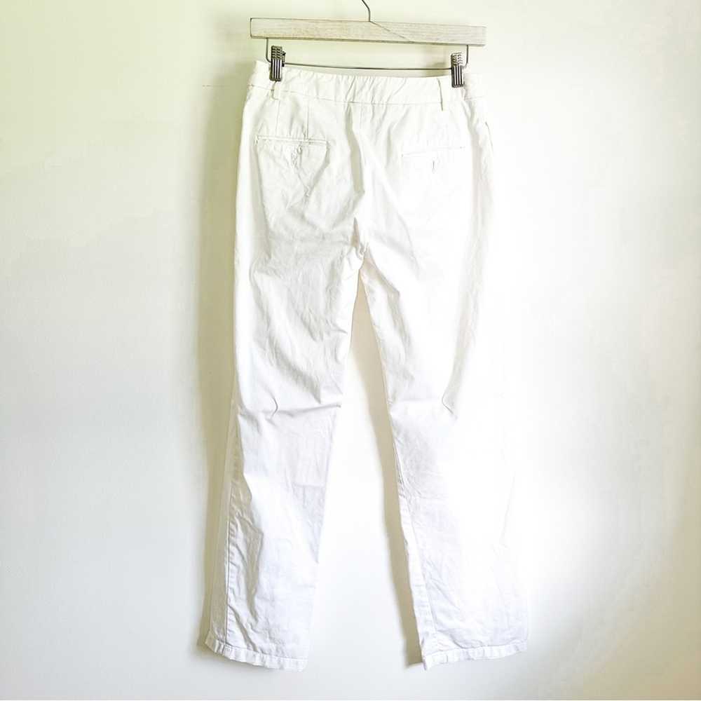 Max Mara Weekend White W12 straight Leg Pants sz 4 - image 8