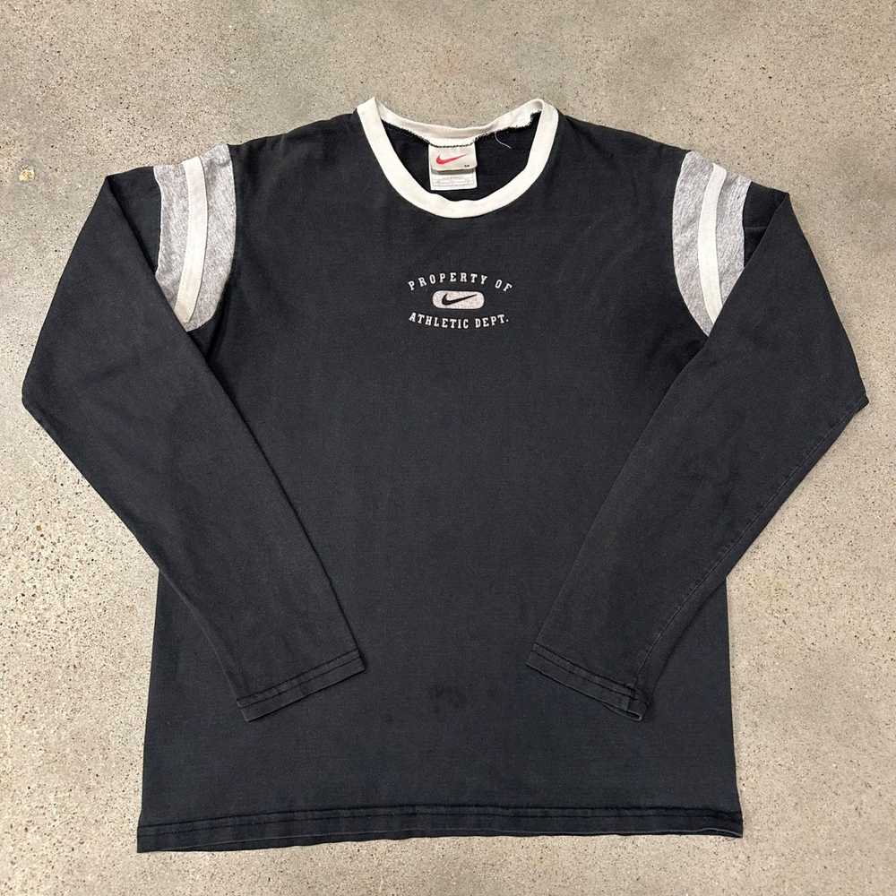 Nike × Vintage Vintage Y2K/90s Nike Longsleeve Sh… - image 1