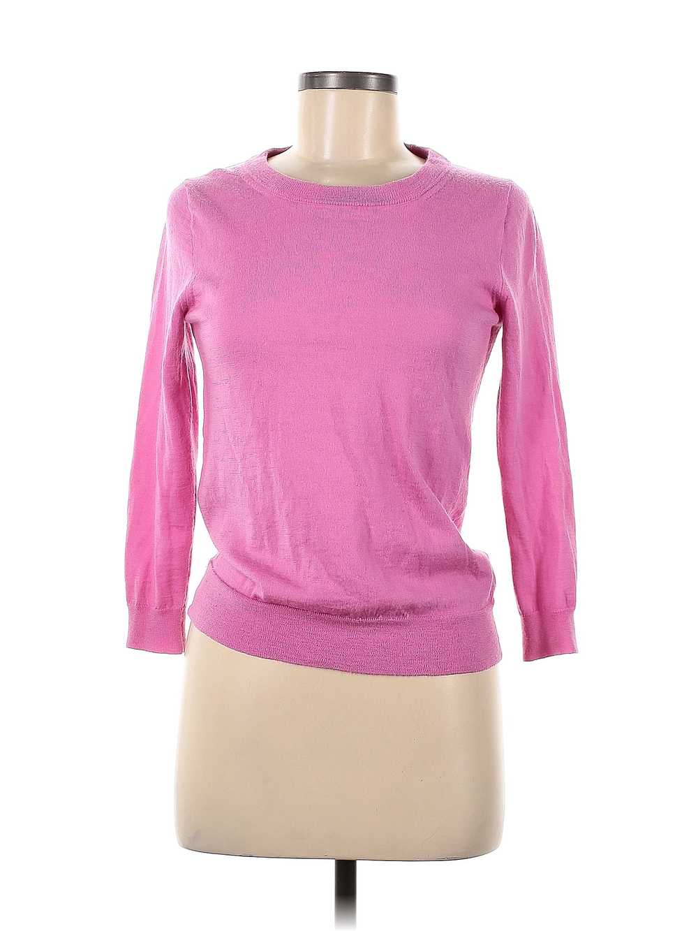 J.Crew Women Pink Wool Pullover Sweater M - image 1