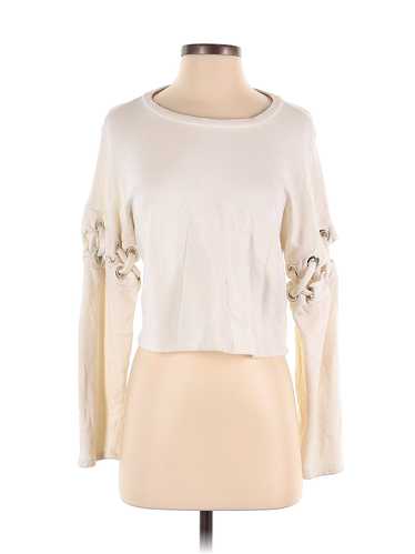 Chloe & Katie Women Ivory Pullover Sweater S