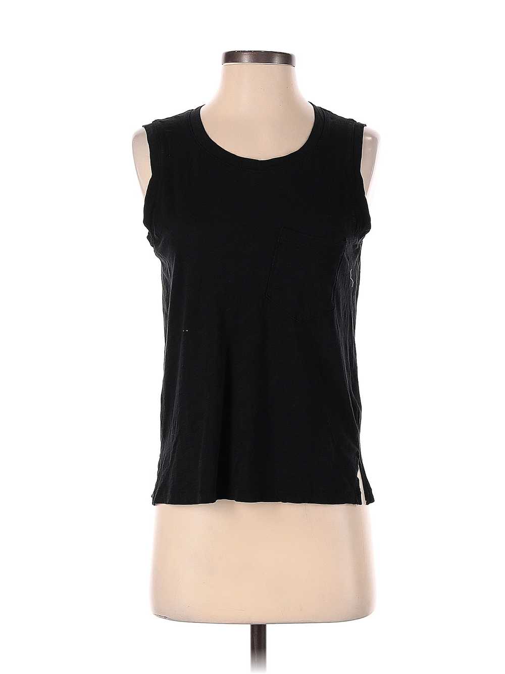 Madewell Women Black Sleeveless T-Shirt XS - image 1