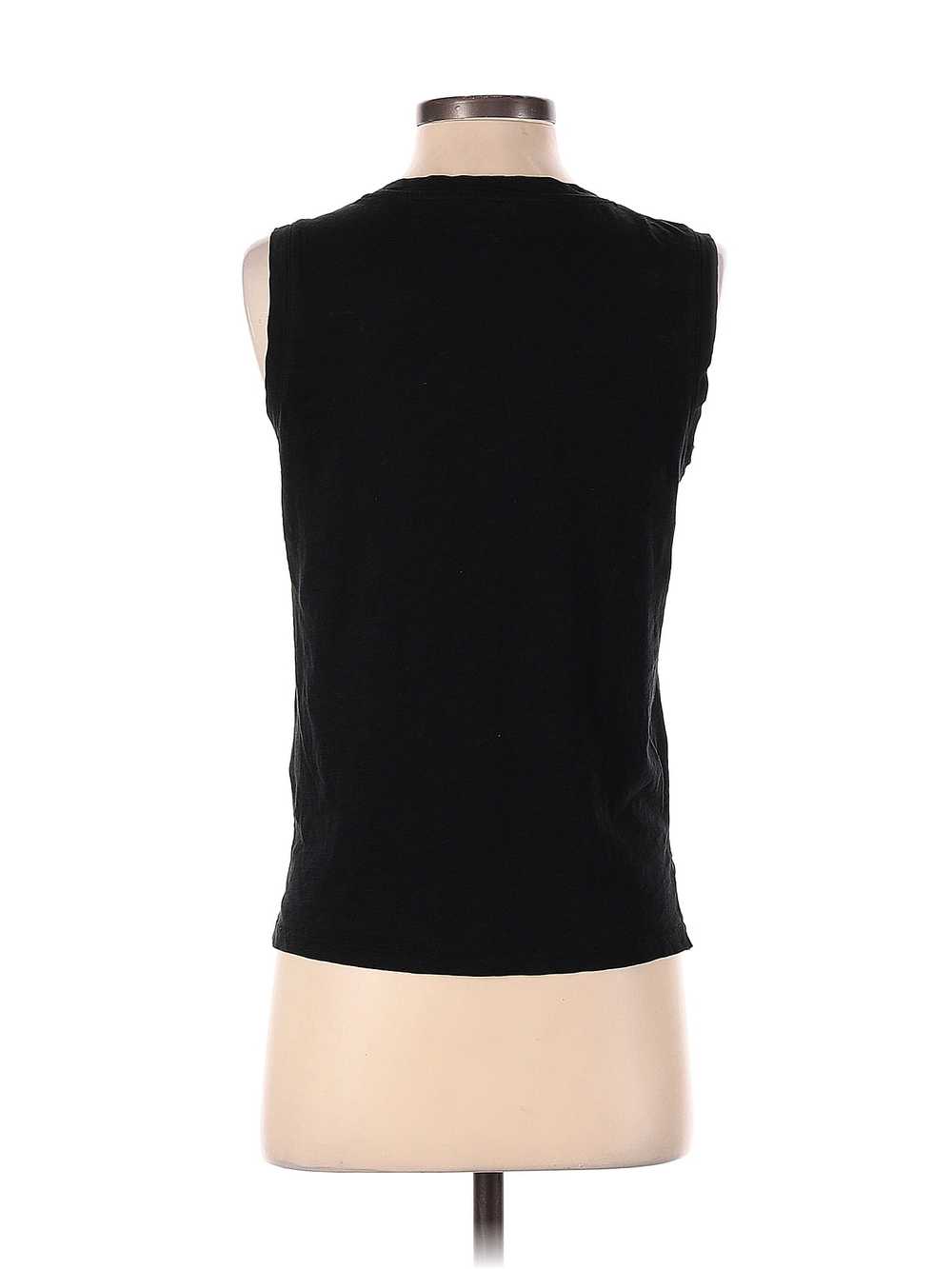 Madewell Women Black Sleeveless T-Shirt XS - image 2