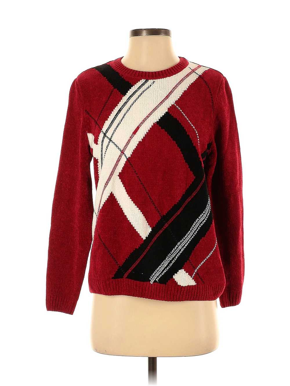 Alfred Dunner Women Red Pullover Sweater S Petites - image 1