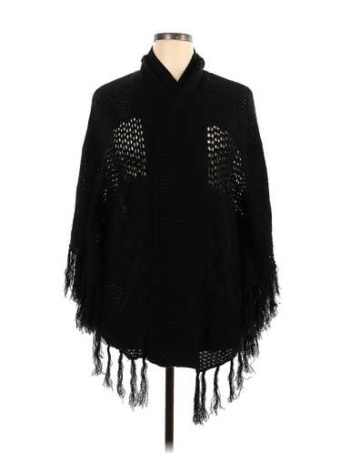 New Directions Women Black Poncho 1X Plus - image 1