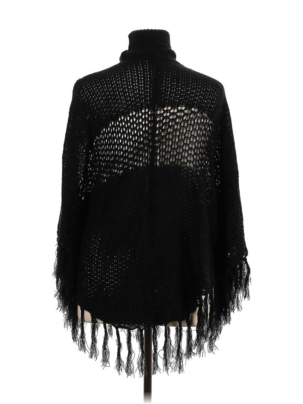 New Directions Women Black Poncho 1X Plus - image 2